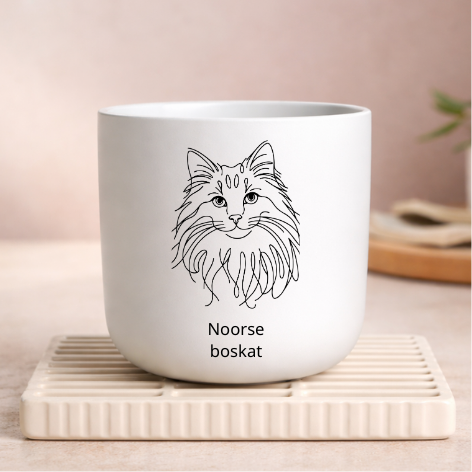 Kaars met afbeelding van kat