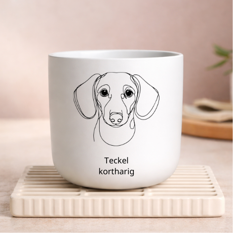 Kaars met afbeelding hond